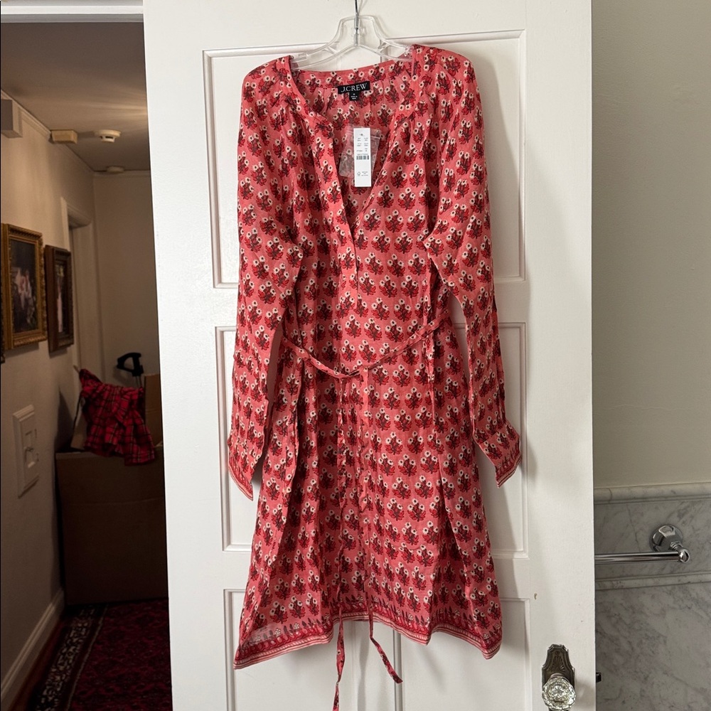 J.Crew Cabana mini dress in block-print ramie CI921 - Picture 5 of 8